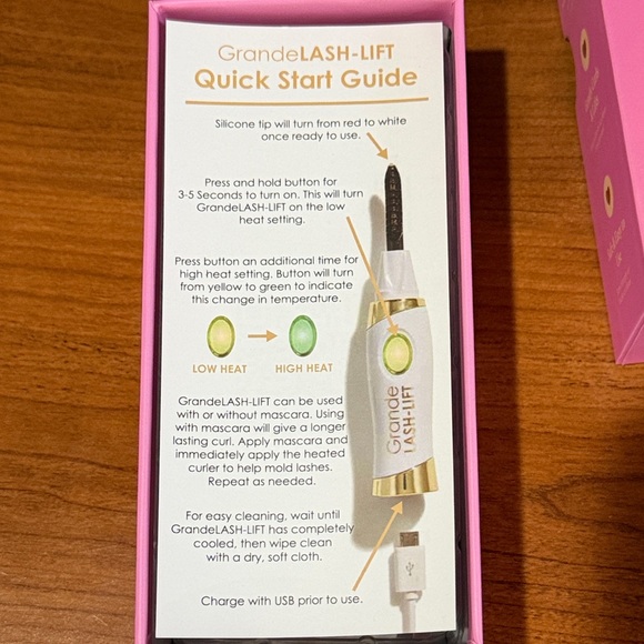 Grande Lash-Lift Heated Lash Curler - Pink - Picture 3 of 6